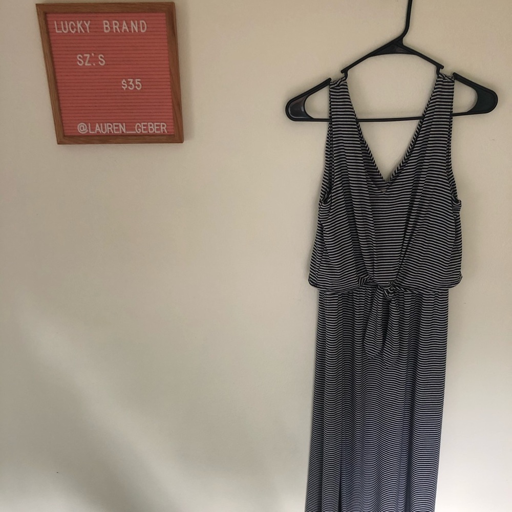 Lucky Brand Nautical Striped Maxi Dress - Picture 6 of 6